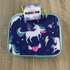 NWT … FRIDGE PAK Blue Unicorn Fantasy Fully Insulated Lunch Tote